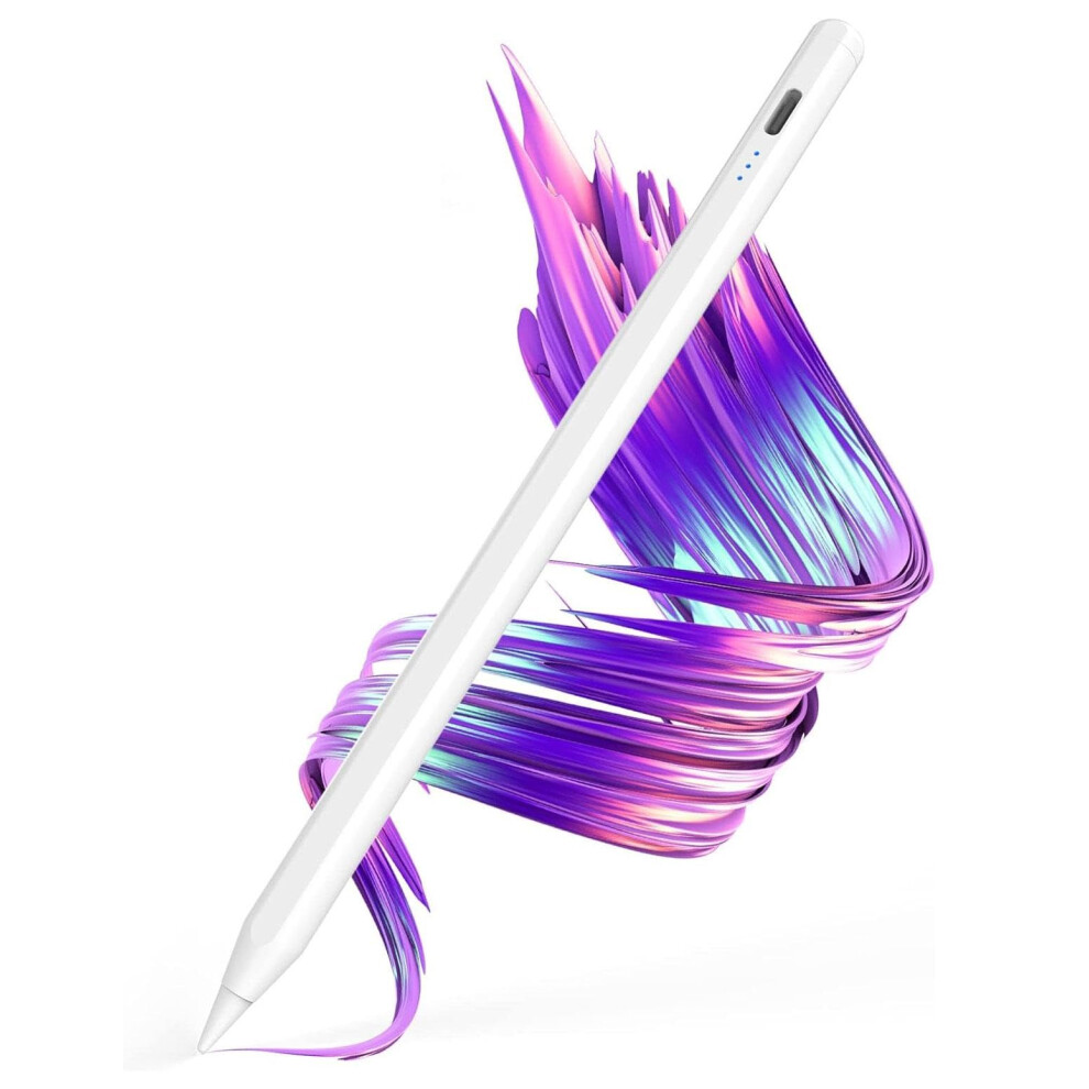 Stylus Pen For Ipad Pro 9.7 And Ipad 5Th 6Th Gen, Rechargeable With Fine Tip And Palm Rejection White 9174973745525