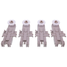 4 Pack Dishwasher Upper Rack Wheel Replacement for KitchenAid Models KUDI01DLBL06 KUDI01DLBS06 KUDI01DLBT1