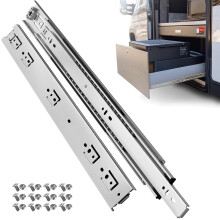 1 Pair Heavy Duty Full Extension Drawer Slides 22 Inch 150lb Load Capacity Side Mount Ball Bearing Rails for Cabinet and Tool Box