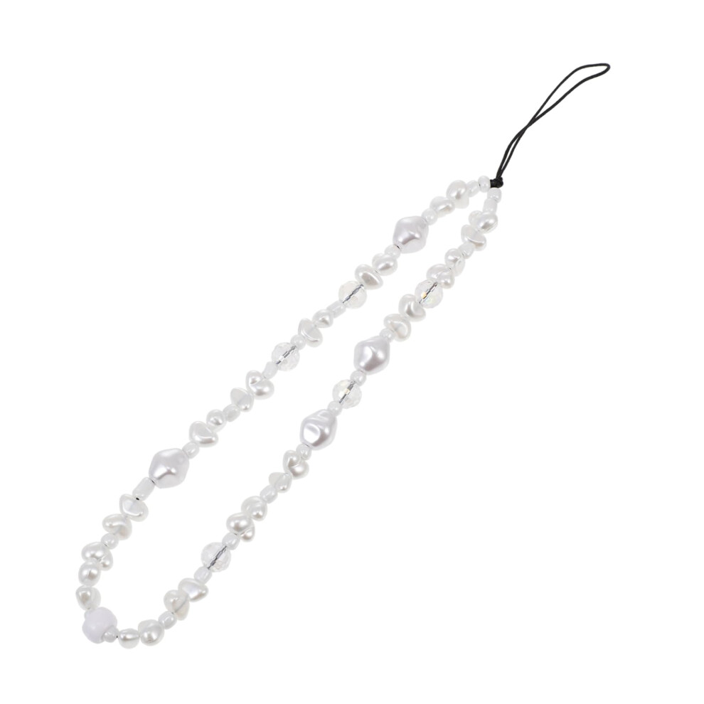 Faux Pearl Phone Wrist Strap With Detachable Lanyard And Decorative Design For Secure Carry 9174973745792