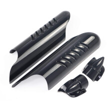 Touring Fork Leg Protectors Black Lower Covers for Harley Electra Glide Street Glide Road King 20002013