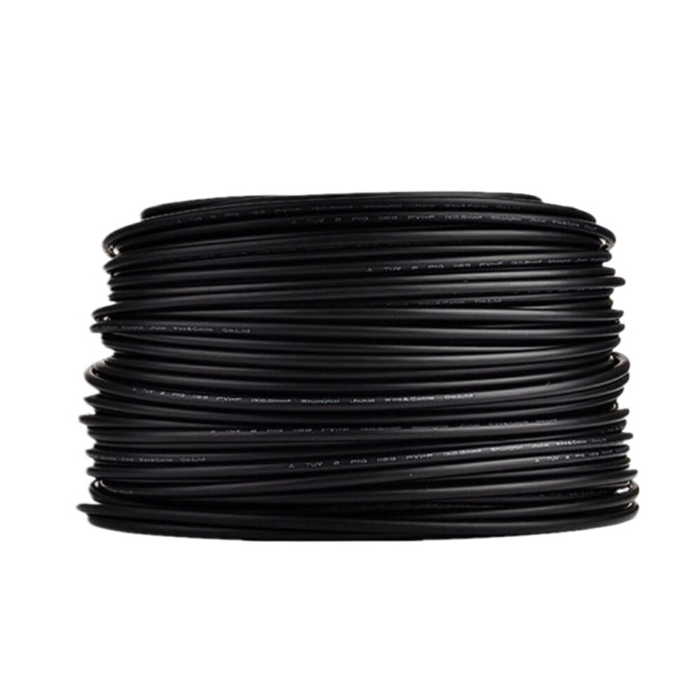 12 Awg Solar Pv Cable 5M Black Pvc Insulated Wire For Pv Systems Easy Polarity Identification 9771547020608