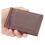 Slim RFID Leather Bifold Wallet Coffee PU with RFID Blocking Security and Gift Box Packaging 3