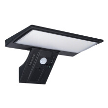 90LED Solar Wall Light PIR Motion Sensor 6000K IP65 Black