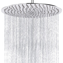 16 Inch Rainfall Shower Head Chrome, Oversized Stainless Steel Ceiling Mount for Full Body Coverage