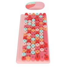 Combo tastiera-mouse da 86 tasti rosa 310x140x26mm