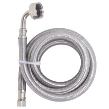 Dishwasher Water Supply Hose 6 Ft Braided Stainless Steel with 90 Degree Elbow Universal Fit