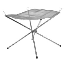 Portable Camping Fire Pit Foldable Stainless Steel Campfire Stove for Outdoor BBQ Hiking Cooking