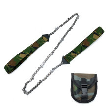 Portable Hand Chain Saw with Camouflage Pouch for Camping Hiking and Gardening