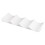 Wine Bottle Rack with Wave Groove Design, Stackable Wine Storage Organizer for Kitchen Countertop, Milky White 1