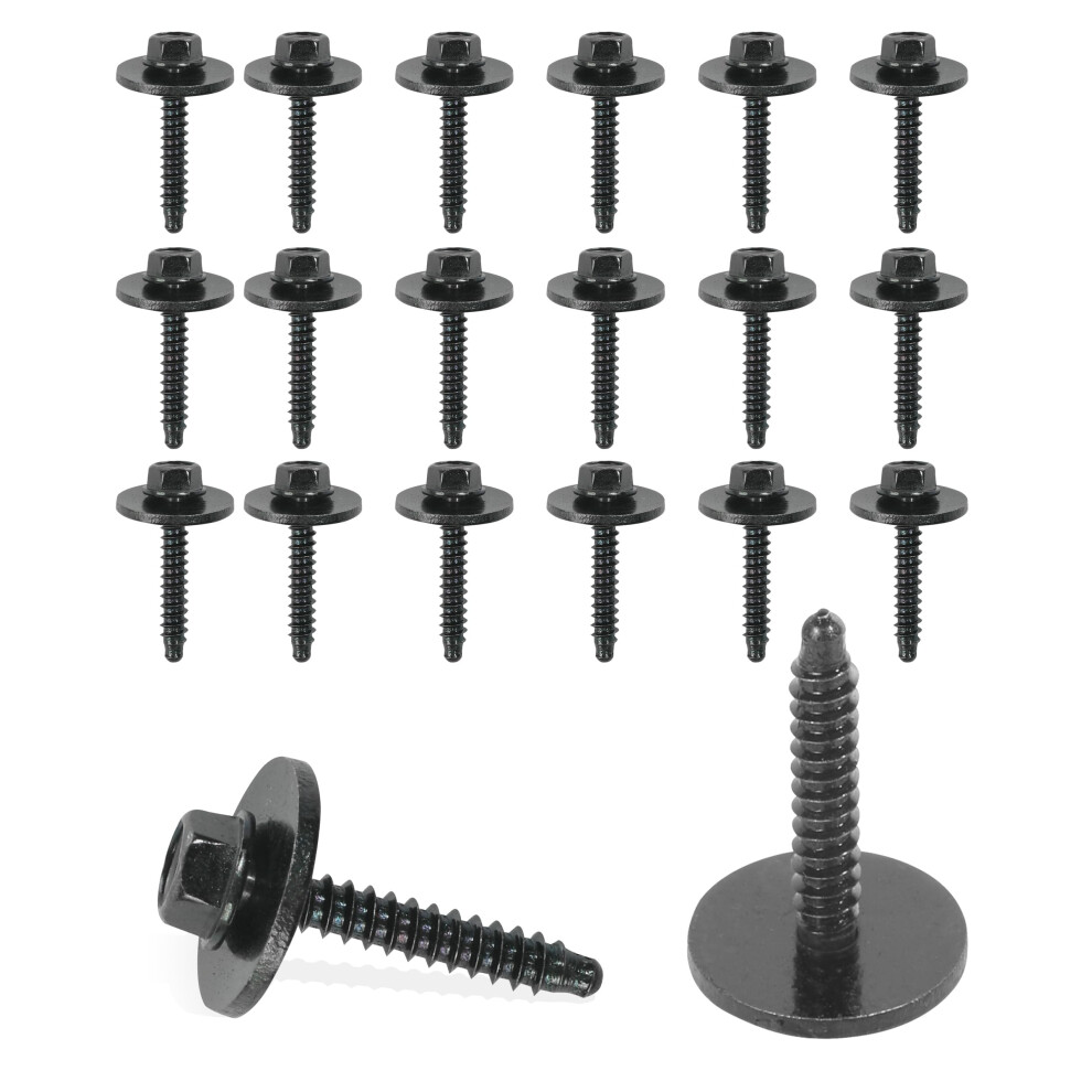 20Pcs Car Bumper Cover Bolts For Gm Fender Liner M4.2 Splash Shield Fastener Screws Corrosion Resistant 9092120635904