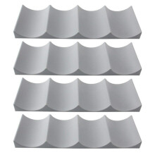 Wine Bottle Rack 4pcs Dark Gray, Stackable SpaceSaving Countertop and Fridge Storage Organizer