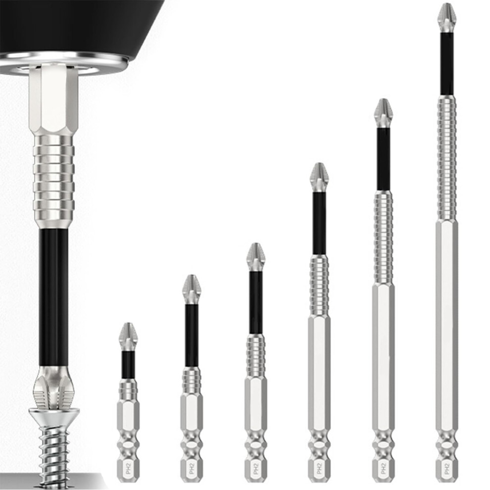 Magnetic Screwdriver Bit Set With Strong Magnetic Screw Lock, Antislip Grip, 6Pc 25150Mm 9113335889439