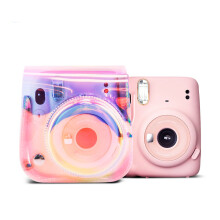 Geantă interioară din microfibră moale, compatibilă cu Fujifilm Instax Mini, buzunar spate, curea de umăr reglabilă, protecție împotriva