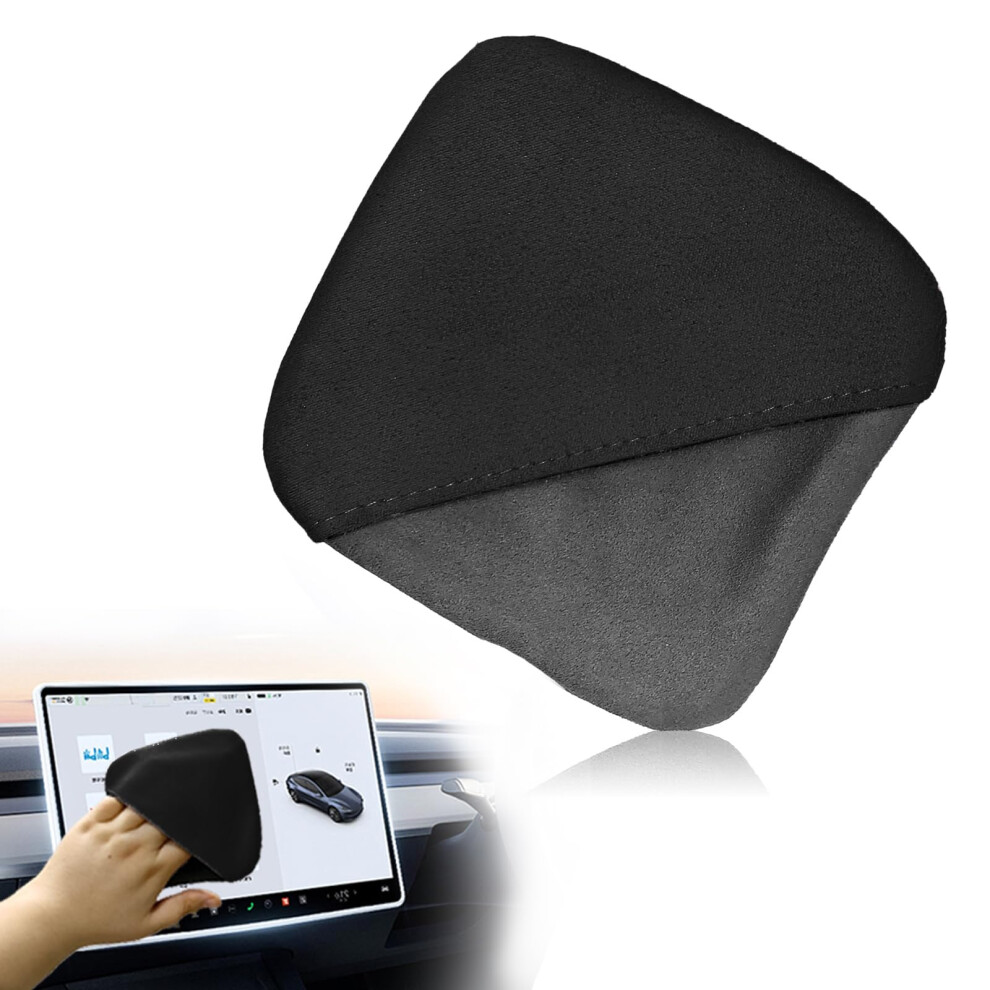 Car Screen Cleaner Glove With Microfiber Cloth, Scratch For Touchscreen And Lcd Display, Black/Gray 9169991852041