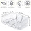Wine Rack 2 Pack Stackable Wine Bottle Holder for Kitchen Countertop Cabinet Fridge Holds 3 Bottles 5