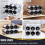Wine Rack 2 Pack Stackable Wine Bottle Holder for Kitchen Countertop Cabinet Fridge Holds 3 Bottles 4