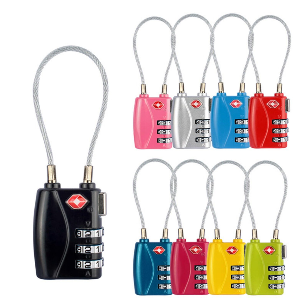 Travel Luggage Lock Zinc Alloy Combination Padlock for Gym Locker Keyless Security 1PCS Random Color-image-OPC-PRCTHCM-NEW