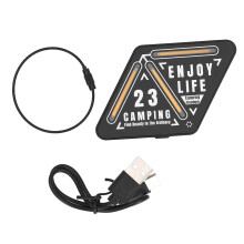 Rechargeable LED Running Light with Adjustable Brightness, Warm White Safety Light for Runners