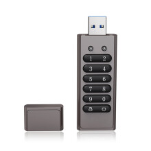 Secure Data Storage Device FIPS140-2Level3Certified Hardware Encrypted USB Drive Password Protection Auto Lock Reset Function Dust Water