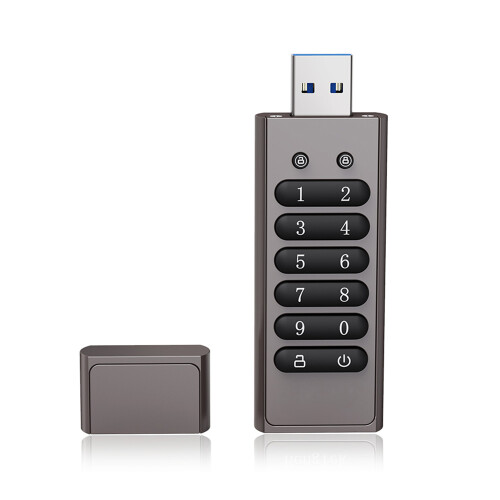 Secure Data Storage Device FIPS140-2Level3Certified Hardware Encrypted USB Drive Password Protection Auto Lock Reset Function Dust Water