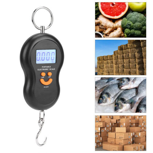 Digital Luggage Scale with Backlit Display, Compact Travel Hanging Weight Checker for Suitcase 1