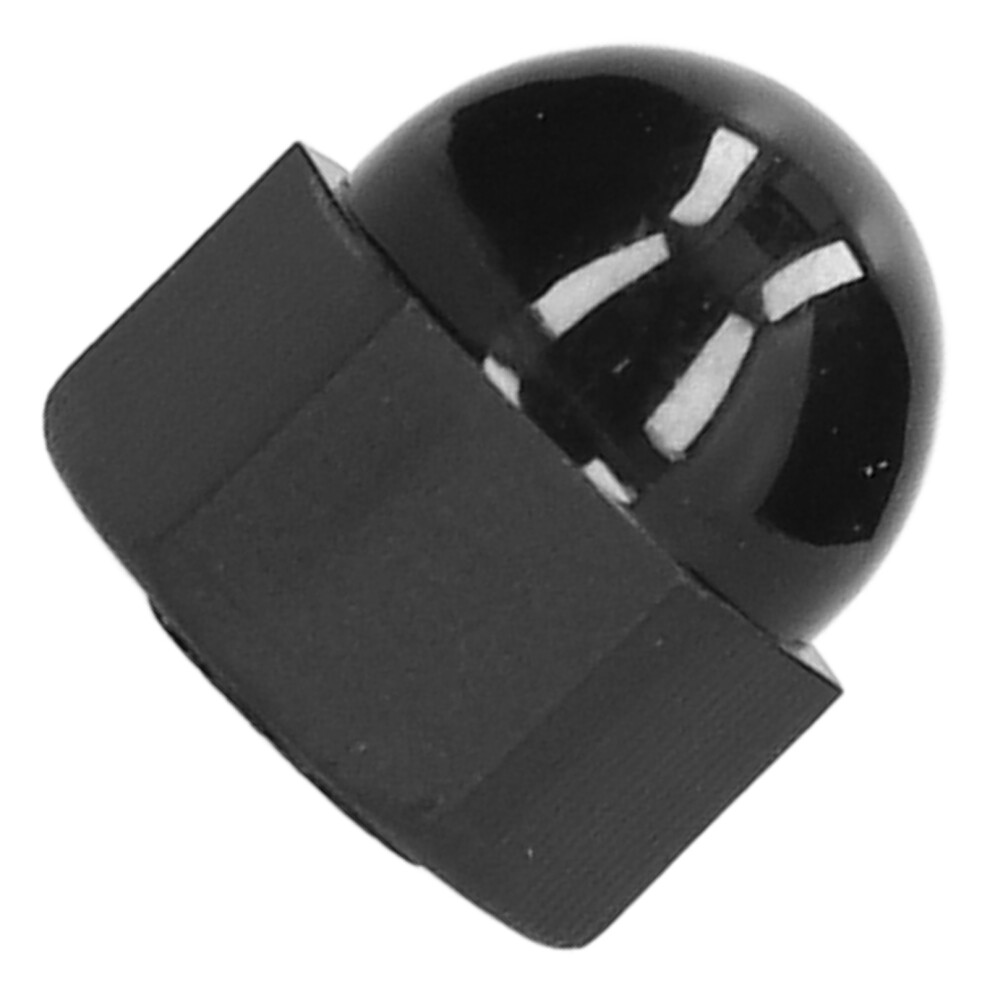 Black Hex Dome Caps 10 Piece Set M12