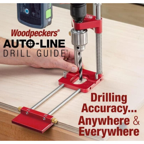 Woodworking Drill Guide with Adjustable Locator for Accurate Vertical Drilling and Doweling Jig 1