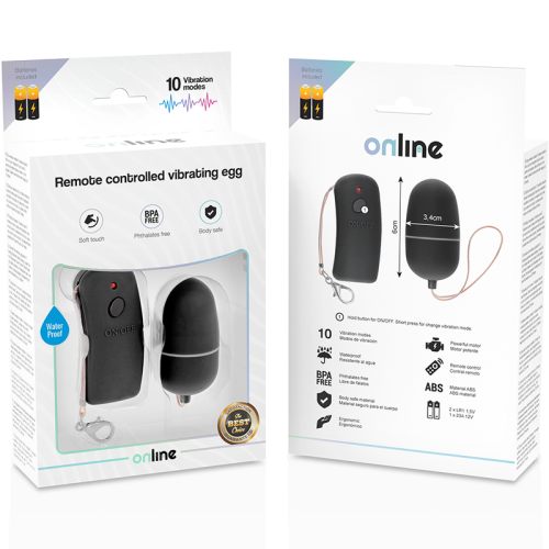 ONLINE - REMOTE CONTROLLED VIBRATING EGG BLACK 2
