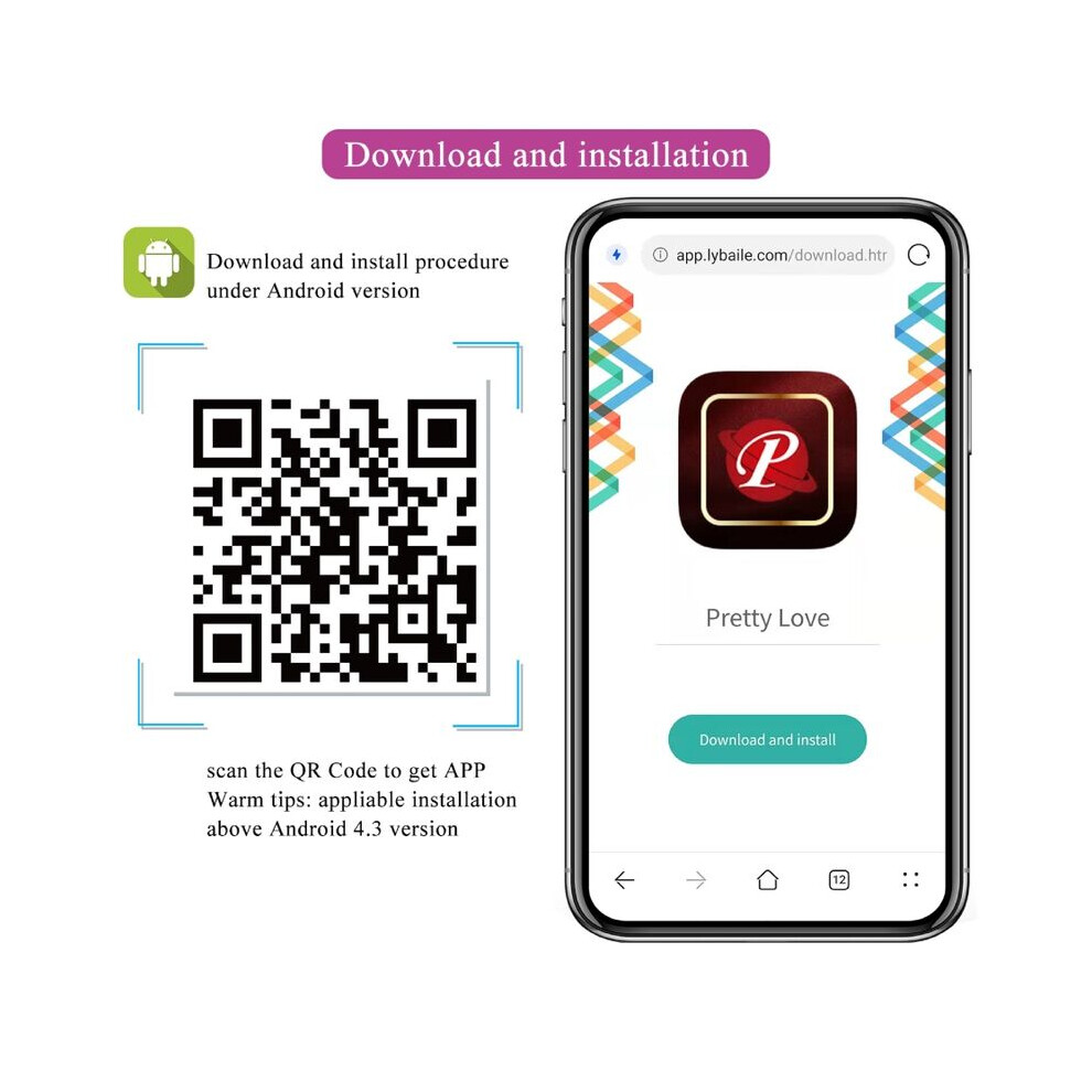 Pretty Love Bottom Pretty Love - Nymph Vibrating Egg App Controlled Lila