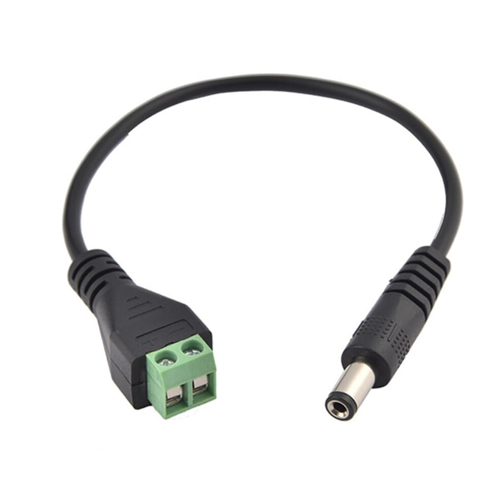 Dc 5.5X2.1mm Power Connector Cable, No Soldering, Wide Voltage For 12V 24V 36V Cctv Led 9169991796536