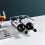 Wine Bottle Rack Stackable Clear Plastic Holder for 2 Bottles Kitchen Counter or Fridge Storage 2