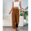 Ρετρό Σικ Κοτλέ Παντελόνι Γυναικείο Business Casual Παντελόνι Ελαστικό Ψηλόμεσο Κουμπί 3