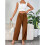 Ρετρό Σικ Κοτλέ Παντελόνι Γυναικείο Business Casual Παντελόνι Ελαστικό Ψηλόμεσο Κουμπί 5