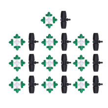 Misting Nozzle Kit 10 Sets for Garden Irrigation Sprinkler, Wide Coverage and Efficient Misting Action
