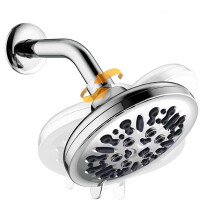 Pressure Fixed Shower Head 5.5 Inch 8 Spray Modes 360 Adjustable Low Flow for RV and Bathroom