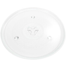 Microwave Glass Turntable Plate Replacement for Emerson MW8999RD P23, 10.5 Inch Tempered Glass