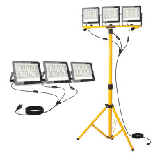 27000 Lumen LED Tripod Work Light, IP65 Waterproof, 360 Adjustable Stand for Outdoor and Garage