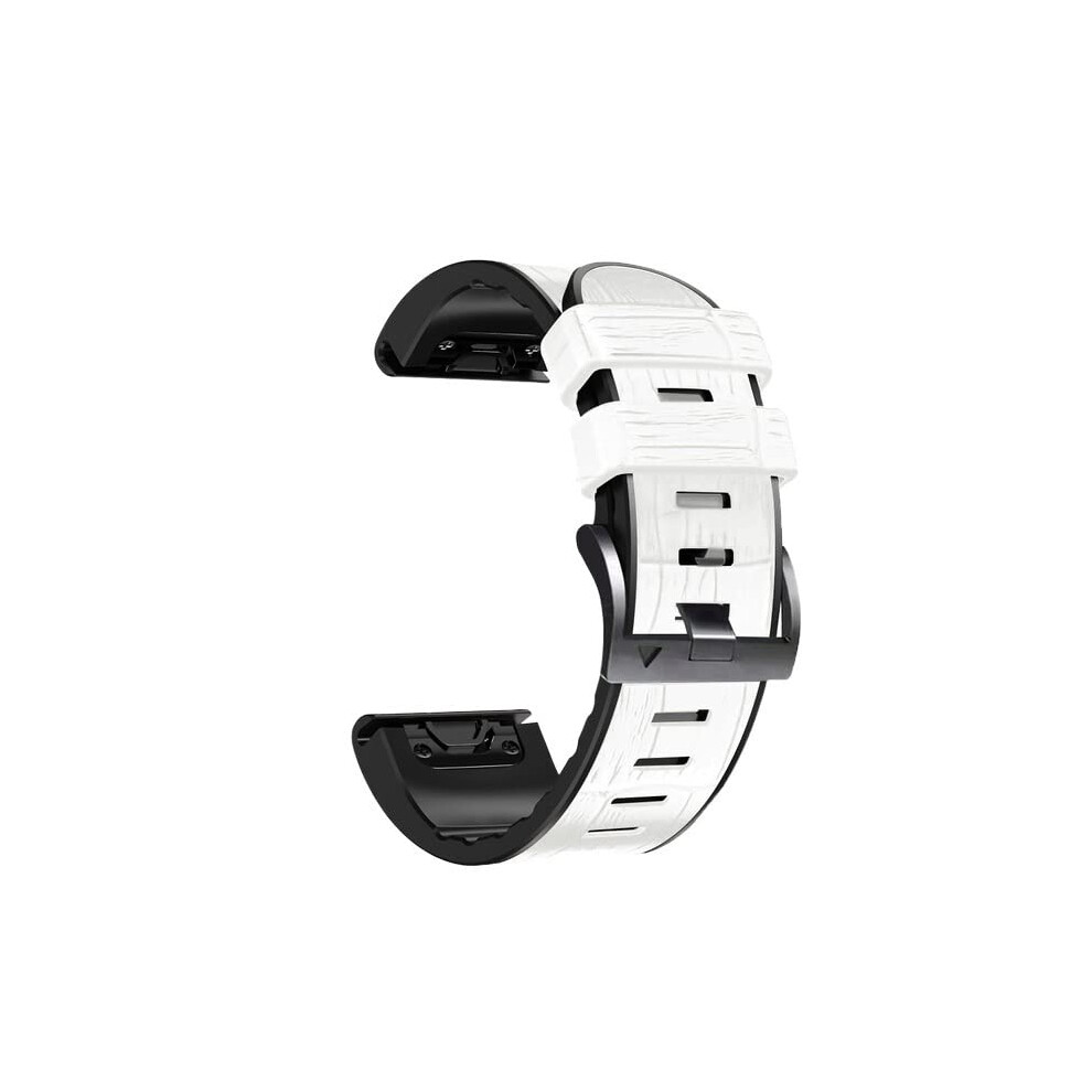 26Mm Leather Silicone Quick Release Strap For Garmin Fenix 7X 6X Pro 5X Plus 3 Hr 9053599235415