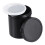1000ml Plastic Paint Pail with Secure Seal Lid, Stackable Reusable Storage Container, Black 2pcs 1