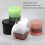 1000ml Plastic Paint Pail with Secure Seal Lid, Stackable Reusable Storage Container, Black 2pcs 5