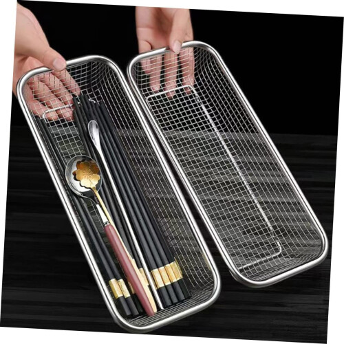 Dishwasher Silverware Basket Stainless Steel Utensil Holder with Separate Sections, 2 Pack 2