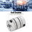 Metal U Diaphragm Coupling 26mm OD Double Spring Module for Automation Projects 10