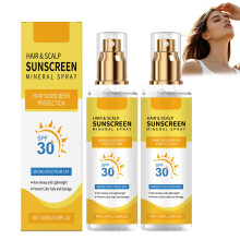 2 Pack Hair Sunscreen Spray SPF30 UV ColorLock Shield for Dyed Hair and Scalp Sun Protection