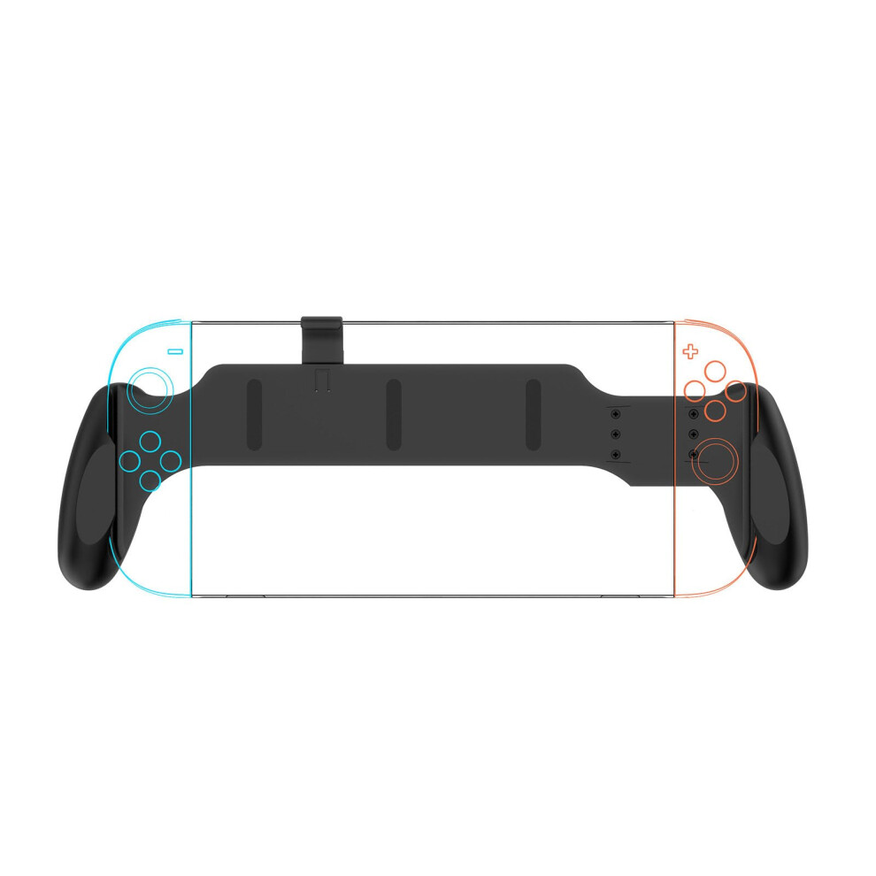 Ergonomic Antislip Grip For Nintendo Switch And Switch Oled Comfortable Long Gaming Handle Black 9092120639261