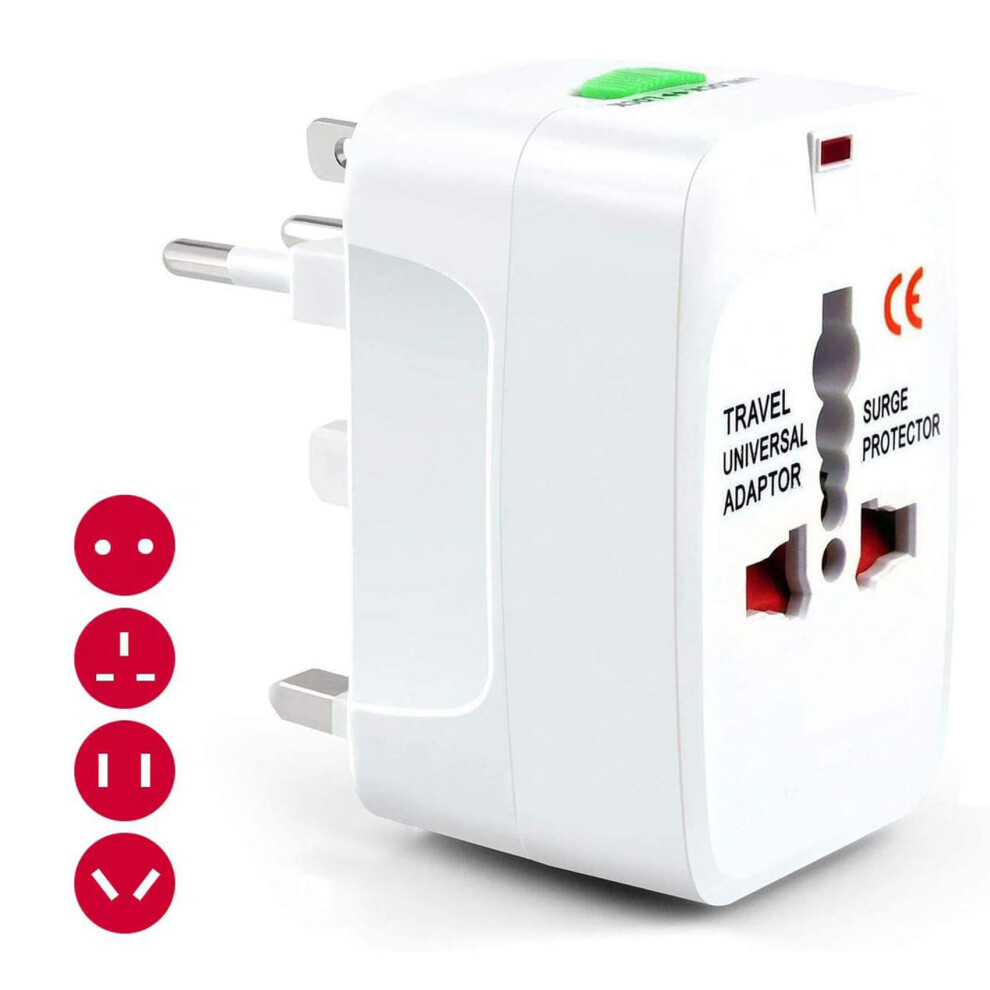 Universal Travel Power Adapter Works In 150+ Countries With Led Indicator For Usa Eu Uk Aus 9455672156837