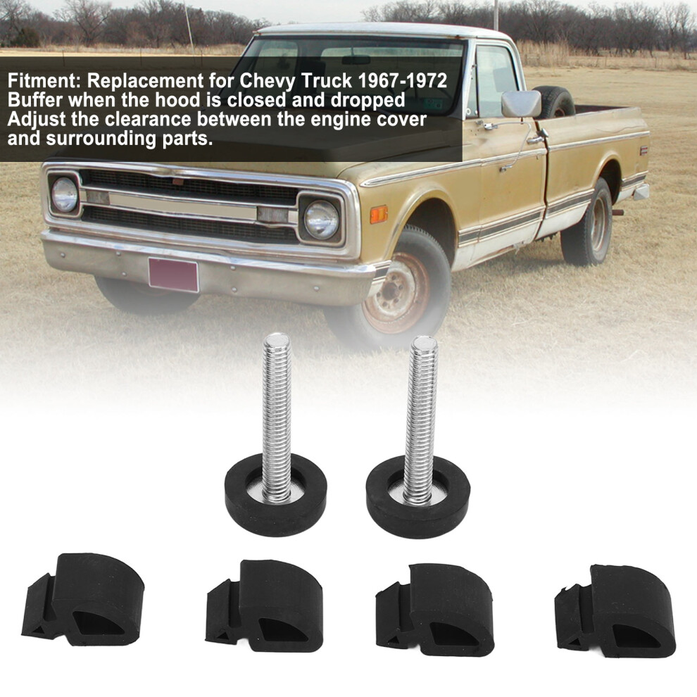 Rubber Hood Bumper Chevy 1967-1972 7293282167629