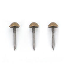 Solid Brass Upholstery Tacks 10mm Antique Finish Decorative Nails for Furniture and Wood Projects