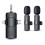 Dual Wireless Lavalier Microphone for iPhone and Android, Noise Reduction, 82ft Range, Deep Grey 1