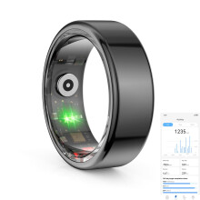 Smart Ring with Accurate Sleep and Fitness Tracking, Waterproof, Heart Rate Monitor, 7Day Battery, Deep Grey US 8
